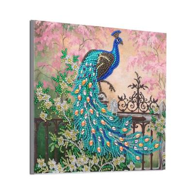 China New Special Shaped Blue Peacock Butterfly Rhinestones Classic/Postmodern Home Wall Decor Diamond Embroidery Paintings Art DIY 5D Diamond Painting Kits for sale