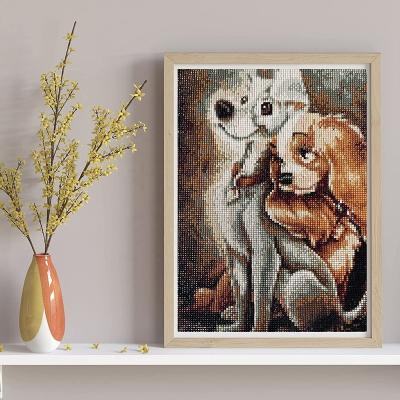 China New Classic/Postmodern Cute Dog DIY 5D Full Drill Painting Diamond Art 3D Diamond Dot Painting for Relaxation and Home Wall Decor for sale