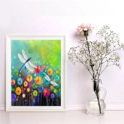 China New New Classic/Postmodern Dragonfly Designs DIY 5D Diamond Painting Dandelion Flowers Diamond Art Painting For Adults Children for sale