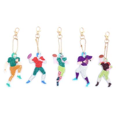 China New Diamond Keychain Art Games Crafts Diamond Painting Supplies Girls Boys Classic/Postmodern fun and educational kids plays Keychains for sale