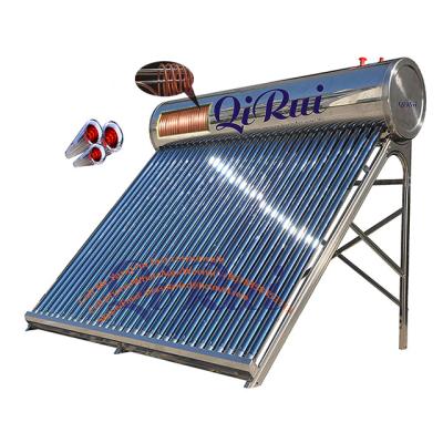 중국 factory wholesale 150L 160L 180L 200L 240L 300L 360L 500L Copper coil Stainless steel Coil Pre-heated Solar Water Heater 판매용