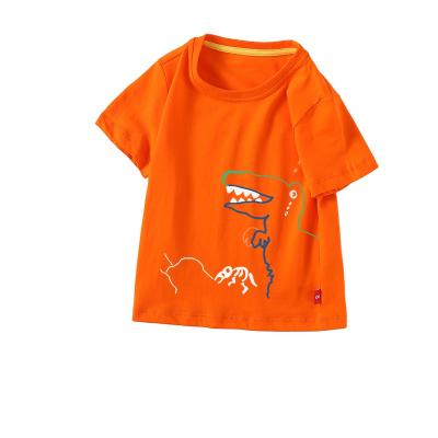 China 2021 Summer Kid T-shirt Advertising Shirt Solid Color Boys Compressed Short Sleeve T-shirts Customize Kids Clothing for sale