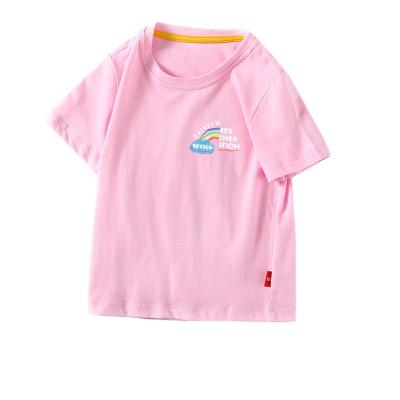 China Wholesale Compressed Custom Logo Summer 100% Cotton Kids T-shirts Printed Baby Boy Girls Simple Blank White T-shirts Bulk for sale