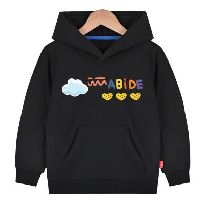 China 2021 Anti-Shrink Kids Fashion Pullover Hoodies Good Selling Dark Green Color Kids Pullover Hoodies Use For Kids for sale