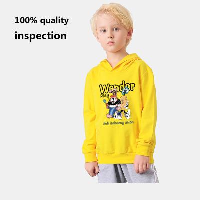 China 2021 high quality kids spring plain 100% cotton anti-shrink fall boys hoodies for kids baby hoodie t logo customization for sale