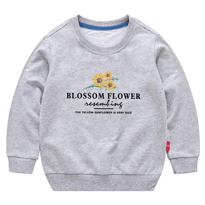 China 2021 New Design Autumn New Design Anti-shrink Custom Cotton Children's Clothing Small Children's Sweatshirt 100% Cotton for sale