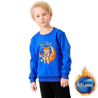 China 2020 Solid Color Kids Pullover Anti-shrink Warm 100% Cotton Cropped Hoodie Fashion Logo Kids Hoodies for sale