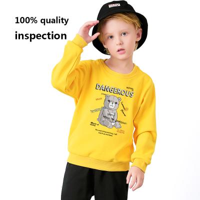 China Wholesale Anti-Shrink Autumn And Winter Sweater Cotton Round Neck Sweater Long Sleeve Boys Shear Sweatshirt for sale