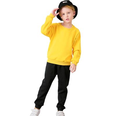 China Casual Custom Cozy Long Sleeve Baby Boys Crewneck Plain Sweatshirt Pullover Sweatshirt for sale