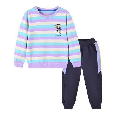 China Preppy Style Korean Kids Boys Tracksuits 2021 Drop New Kids Sweatshirt Outfits 2pcs Single Tracksuits Sets For Baby Boy for sale