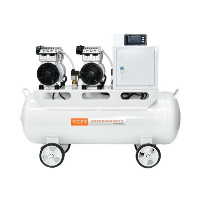 China Lubricated Mobile Air Tank Compressor 60L 1.2Kw Portable Mini Air Compressors Pump Vacuum for sale