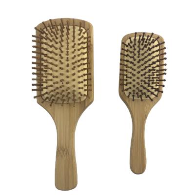 China Eco-friendly Salon Hair Brushes Wooden Bamboo Hair Brush Comb for sale