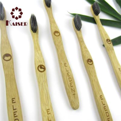 China Hotel Bamboo Charcoal Toothbrush /bamboo Toothbrush 4 Packs for sale