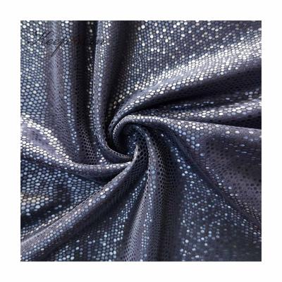 China Stretch Keepwin PU Small Dots Python Skin Coated Brushed Fabric for sale