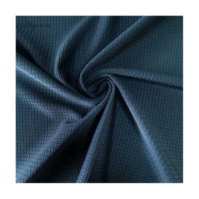 China Keepwin brand square 3*3 top fabric smooth touching jacquard stretch elastic waffle fabric fabric swimwear fabric for sale