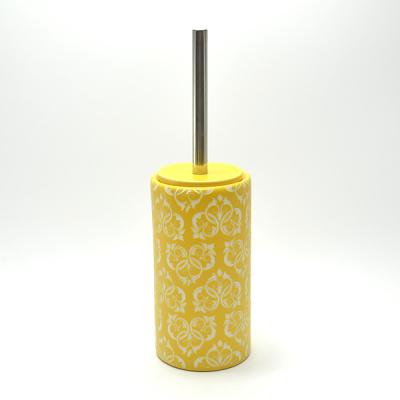 China Sustainable Bathroom Accessories Ceramic Toliet Brush Holder for sale