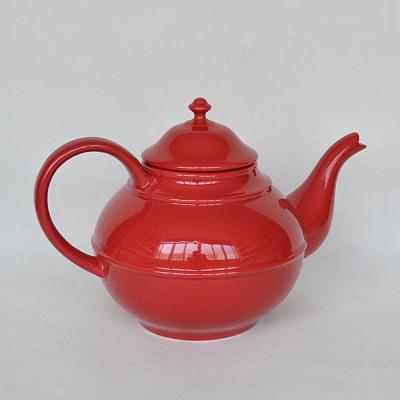 China Viable simple style extra red ceramic teapot for home for sale