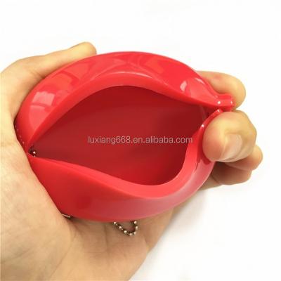 China New Fashion/2021 Hot Sale Promotional Custom Squeeze Coin Change PVC Logo Print Flexible/Security Amazon Rubber Purse for sale