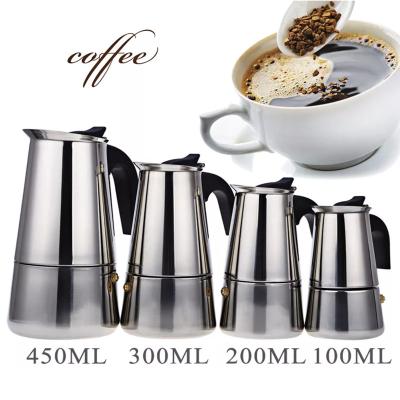 China 2020 New Product Viable Ideas Mini Stainless Steel Stovetop Espresso Moka Pot Tea Pot Eco Friendly Coffee Maker Kitchen Tools for sale