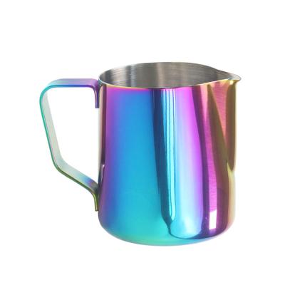 China Stocked Amazon Top Selling Italian Type Coffee Pitcher Coffee Pull Stainless Steel Mug 350ml/600ml for sale