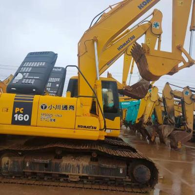 China Komatsu PC160 excavator original factory used original machine! One year warranty! 0.6mÂ ³ for sale