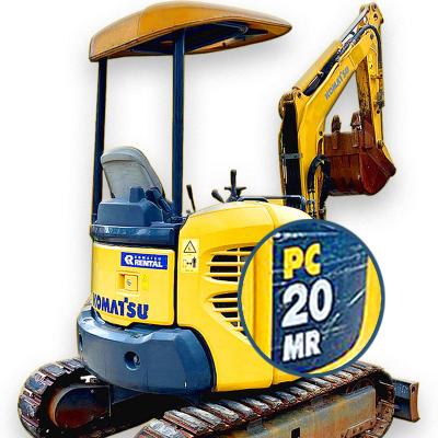 China 80% new nissan komatsu used 2 ton mini excavator pc20-3 0.08 for sale