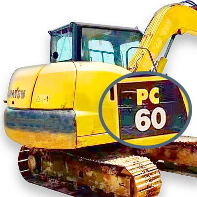 China Low factory price used Nissan Komatsu 6 ton mini excavator pc60-7 for sale