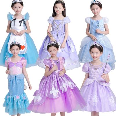 China 2022 Anti-wrinkle girls peng gauze dress foreign trade Christmas baby dress factory wholesale for sale