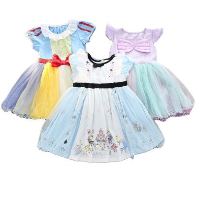 China 2022 Summer New Summer New Anti-wrinkle Baby Gauze Baby Girl Gauze Dress Fashionable Princess Dress for sale