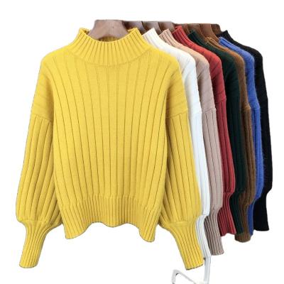 China Foreign trade news autumn and winter anti-shrinkage sweaters European and American fashion ladies sweater wholesale for sale