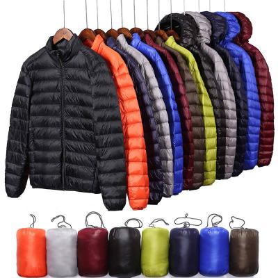 China Anti-wrinkle 2022 new winter trade fashion men's plus pure color down lightweight cotton-padded men's clothing youth leisure wear for sale