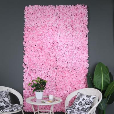 China Wholesale Customizable High Quality Hydrangea Artificial Flower Wall Home Decorative Wedding For Decoration for sale