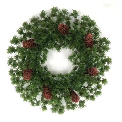 China Chirstmas Decor Wholesale Hot Sale Amazon Christmas Holiday Braids Decoration Ornament Handmade Green Christmas Garland for sale