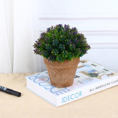 China Eco-friendly Green Greenery Artificial Plants Cheap Artificial Bonsai Plants Realistic Looking Succulent Plants Potted for sale