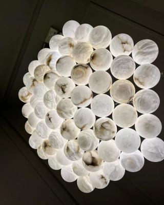 China Contemporary 61lights alabaster chandelier for sale