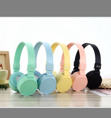 China Cute Headband BK-05 Candy Color Headphones Noise Canceling Wireless Headphones for sale