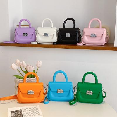 China Other Africa style small bright fashionable candy color women cross-body handbag ladies autumn purse 2023 new for sale