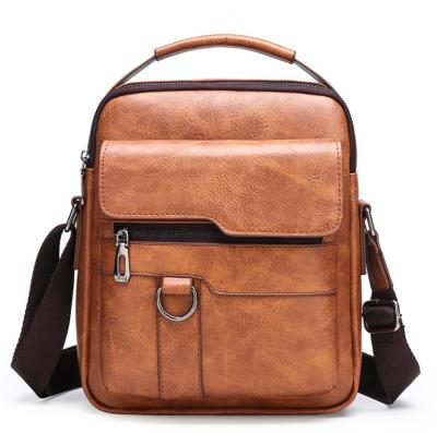 China Fashion sale men new hot male daily travel bag commercial premises cross - body bag PU leather messenger bag for sale