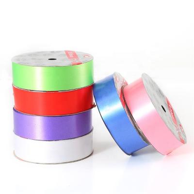 China Christmas Products The Latest Design Wholesale Party Wedding Candy Color Matte Ribbon PP Rib Promotion Free Sample for sale