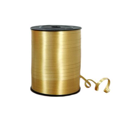 China Hot Selling Durable PP Bow Laser Ribbon Rose Gold Balloon Strings Curly Spool PP Ribbon For Party Decoration Gift for sale