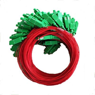 China Soft Durable Using Low Price Single Core Single Mode Tail Cable Fiber Optic Jumper for sale