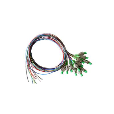 China Single Mode G657A1 Single Core Optical Fiber Jumper FC/apc-0.9mm-12 color FC/apc-0.9mm-12 Pigtail for sale