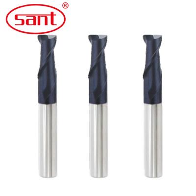 China 2 Flute Graphite Carbide Coated Milling Radius Round End Mill 0.5mm-6mm for sale