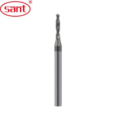 China Slot Shank 8mm Deep Black Coating Carbide Tungsten External Cooling Drills For External Cooling 3D Milling Cutter for sale