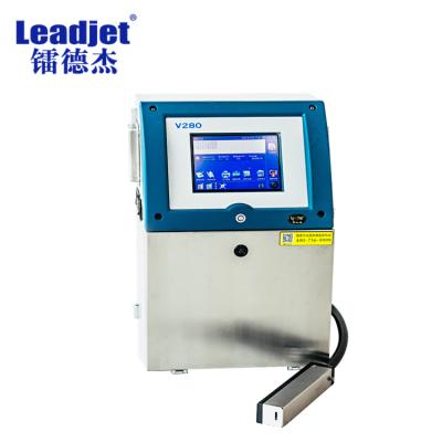 China food & Beverage factory Leadjet V280 cij inkjet printer high speed for food expiration date for sale