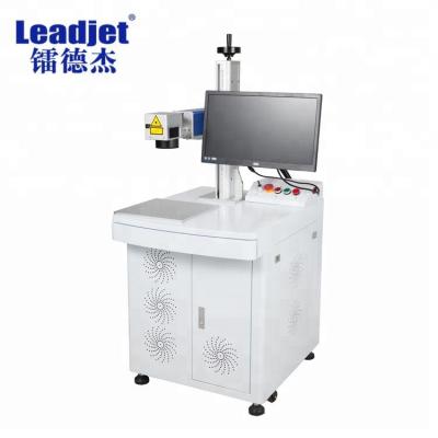 China Label Printer Fiber Laser Marking Machine Metal Coding Machine Laser Making Printer With Desktop for sale