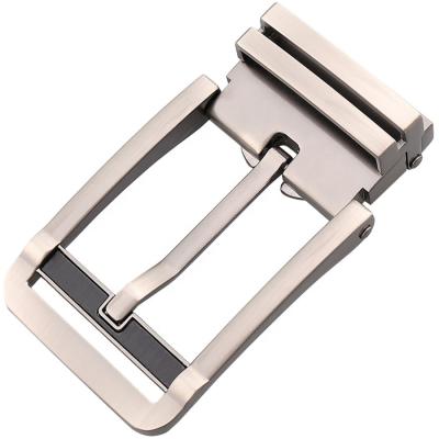 China Wholesale Custom Cheap Alloy Brushed Metal Pin Belt Buckle For Men's Leather Belt for sale