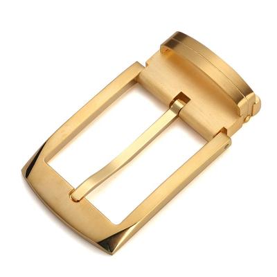 China Solid Brass Anti-scuff Pin Buckles Mens Vintage Leather Belt Buckles For Leather Belts for sale