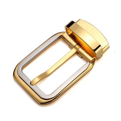 China Solid Brass Anti-scuff Buckle For Men Leather Belt Pin Belt Buckle Gold Silver for sale