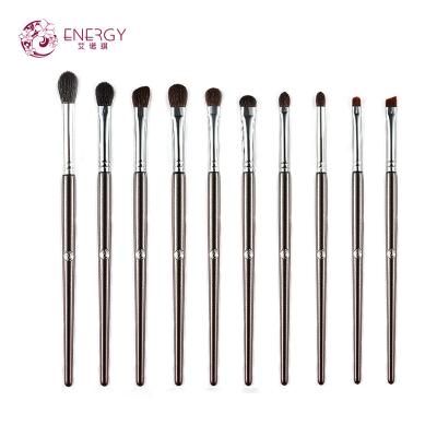 China Smudge Brush Animal Hair Fashionable Luxury Glitter 10pcs ENERGY Low MOQ Design Blending Eyeshadow Brush for sale